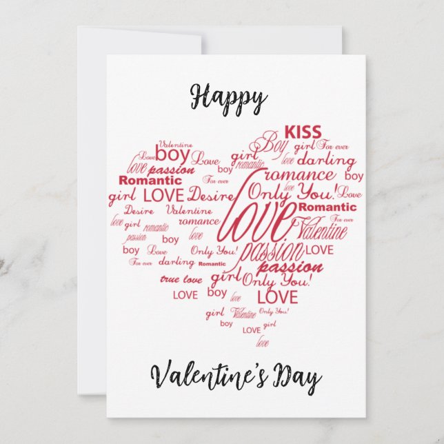 Pour Fêtes Annuelles Cartes Saint Valentin (Devant)