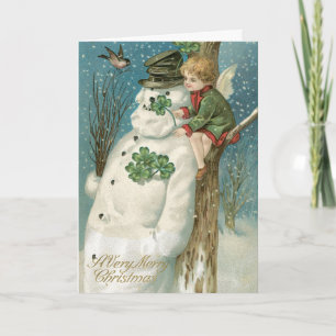 Pour Fêtes Annuelles Cartes vintages authentiques irlandaises de cartes