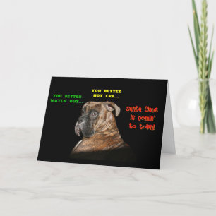 Pour Fêtes Annuelles Cartes : Vous feriez mieux de faire attention