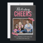 Pour Fêtes Annuelles Chalkboard encourage les Cartes photos de vacances<br><div class="desc">Célébrez la saison avec cette carte de vacances moderne et élégante de Berry Berry Sweet.</div>