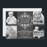 Pour Fêtes Annuelles Chalkboard Snowflake hiver plusieurs Cartes photos<br><div class="desc">© 2013 Socialite Designs. Annoncez la naissance ou votre nouveau bébé avec cette élégante bannière de calligraphie / script et quatre (4) carte de montage photo. Remplacez les photos modèles par les vôtres. Cette carte faire-part de naissance de 4 photos fait un beau souvenir pour votre famille et vos amis....</div>