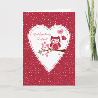 Pour Fêtes Annuelles Chouette, cartes de voeux Valentine