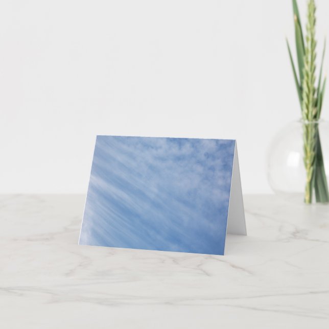 Pour Fêtes Annuelles Cloud Streaks Cartes Vide Photo (Devant)