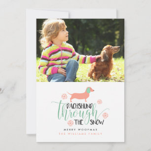 Pour Fêtes Annuelles Dachshund à travers les cartes photos de Noël de n