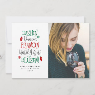 Pour Fêtes Annuelles Dashin Dancin Prancin Funny Cartes de Noël