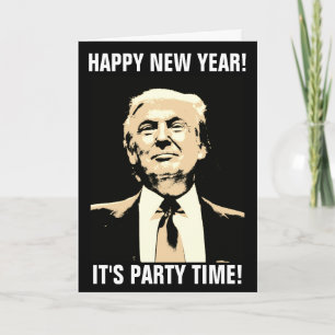 POUR FÊTES ANNUELLES DONALD TRUMP CARTES DE NOUVELLES ANNÉES, FUNNY