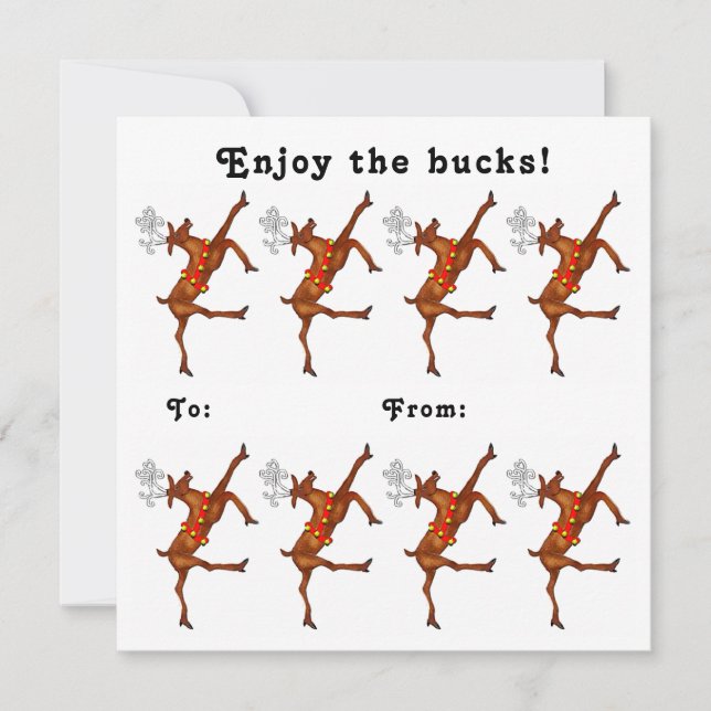 Pour Fêtes Annuelles Drôle argent Cartes de fin de année cadeaux (Devant)