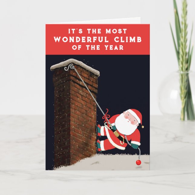 Pour Fêtes Annuelles Drôle Cartes de fin de année de Noël (Devant)