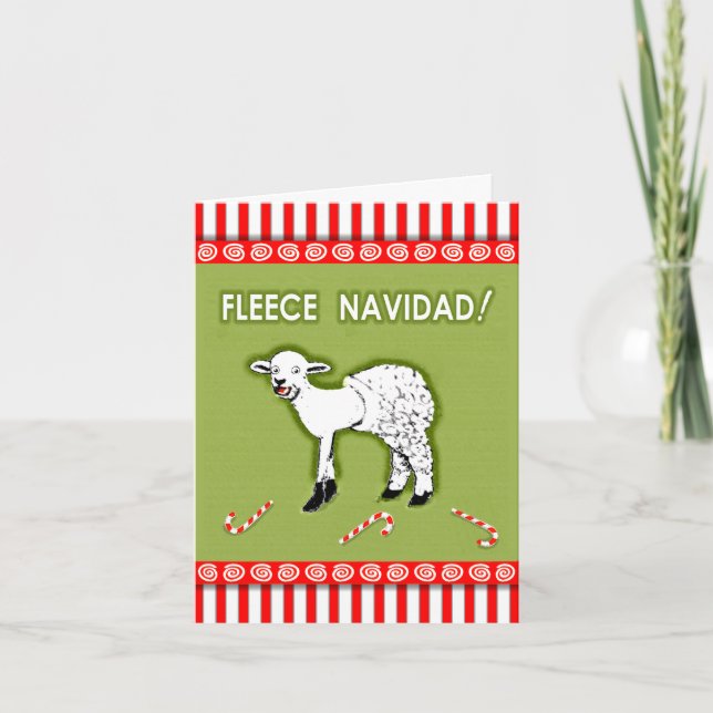 Pour Fêtes Annuelles Drôle Cartes de fin de année de Noël (Devant)