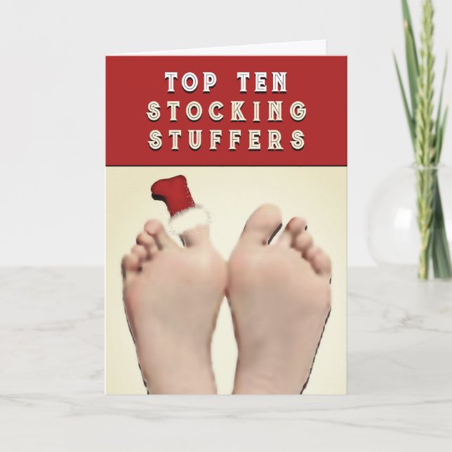 Pour Fêtes Annuelles Drôle Cartes de fin de année de Noël (Devant)