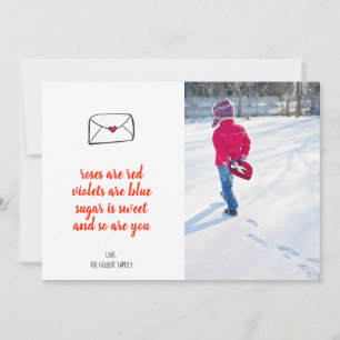 Pour Fêtes Annuelles Enveloppe Red Heart Valentine Cartes photos