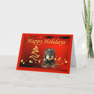 Pour Fêtes Annuelles Étoiles de cartes de Noël Dachshund
