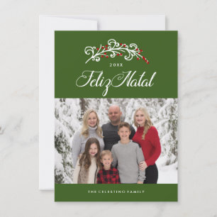 Pour Fêtes Annuelles Feliz Natal Cartes photos