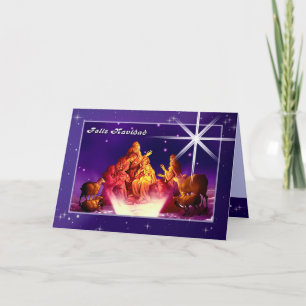 Pour Fêtes Annuelles Feliz Navidad. Cartes de Noël en espagnol