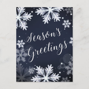Pour Fêtes Annuelles flocons de neige cartes de vœux saisonnières