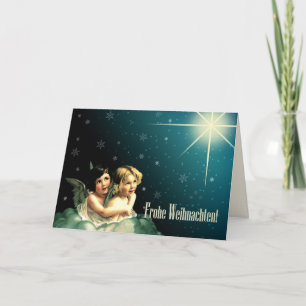 Pour Fêtes Annuelles Frohe Weihnachten. Cartes de Noël en allemand