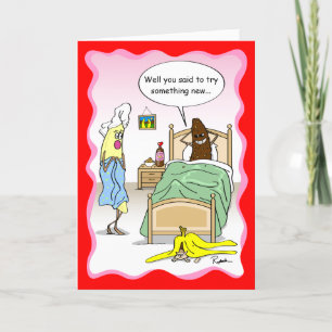Pour Fêtes Annuelles Funny Banana Valentine's Day Card - Cartes personn