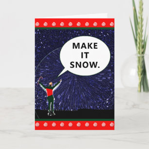 Pour Fêtes Annuelles Funny Sci-fi Cartes de fin de année de Noël