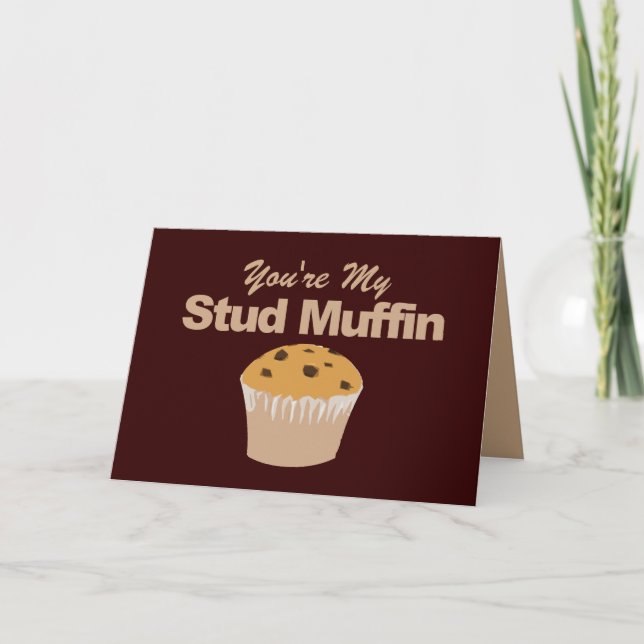 Pour Fêtes Annuelles Funny Valentines Cartes de Jour, Muffin Stud (Devant)
