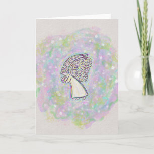 Pour Fêtes Annuelles Good Things Guardian Angel Cartes de voeux personn