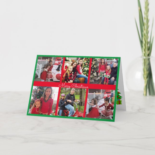 Pour Fêtes Annuelles Grand-parents cartes photos 6 Galerie Photos Noël (Devant)