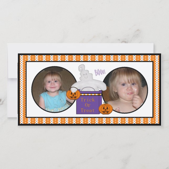 Pour Fêtes Annuelles Happy Halloween Happy Cartes photos fantômes (Devant)