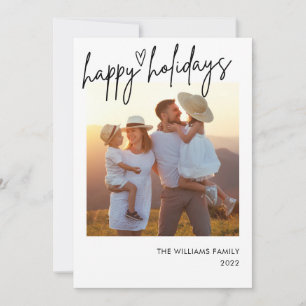 Pour Fêtes Annuelles Happy Holidays Photo Insertion Cartes de Noël