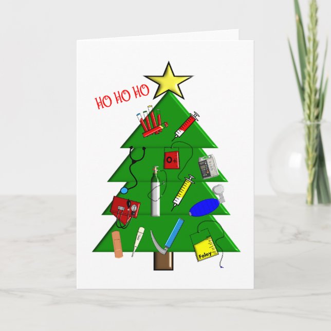 Pour Fêtes Annuelles Infirmière/personnel Médicale Cartes et cadeaux de (Devant)