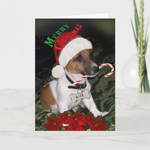 Pour Fêtes Annuelles Jack Russell Naughty ou Nice Cartes
