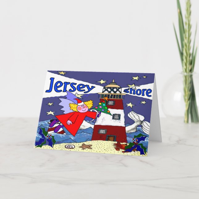 Pour Fêtes Annuelles Jersey Shore Cartes de fin de année (Devant)