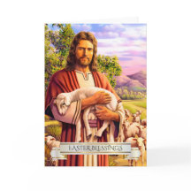 Jésus Le Bon Pasteur Peindre Les Cartes De Pâques