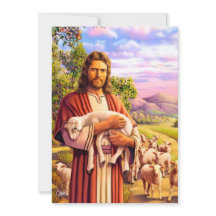 Jésus Le Bon Pasteur Peindre Les Cartes De Pâques