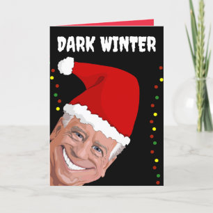 POUR FÊTES ANNUELLES JOE BIDEN DARK WINTER FUNNY CHRISTMAS CARTES