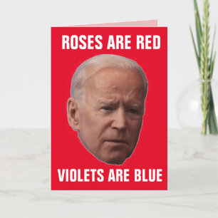 Pour Fêtes Annuelles JOE BIDEN drôle LES CARTES DE JOUR DE VALENTINE