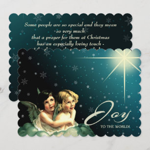 Pour Fêtes Annuelles Joie au monde. Cartes de Noël religieuses