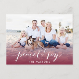 Pour Fêtes Annuelles JOIE & PAIX CARTES PHOTOS de vacances
