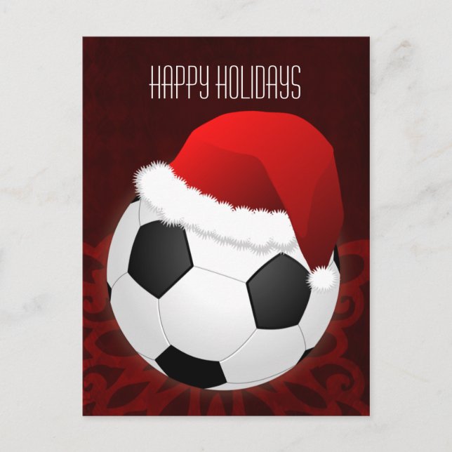 Pour Fêtes Annuelles Joueur de football Cartes de Noël (Devant)