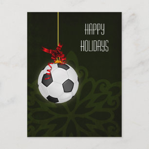 Pour Fêtes Annuelles Joueur de football Cartes de Noël