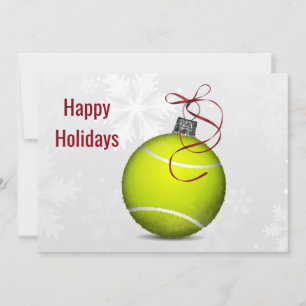 Pour Fêtes Annuelles joueur de tennis Cartes de voeux de vacances