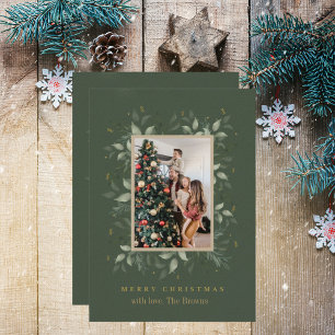 Pour Fêtes Annuelles Jours de houx Cartes de vacances photo de Noël j