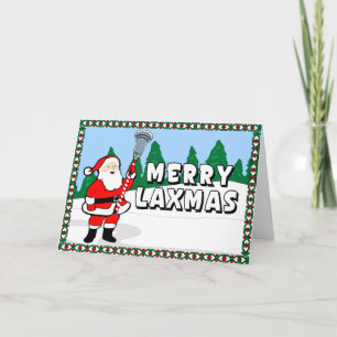Pour Fêtes Annuelles Joyeuses cartes de lacrosse de Laxmas !