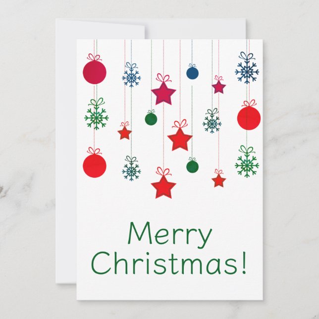 Pour Fêtes Annuelles Joyeuses cartes de Noël (Devant)