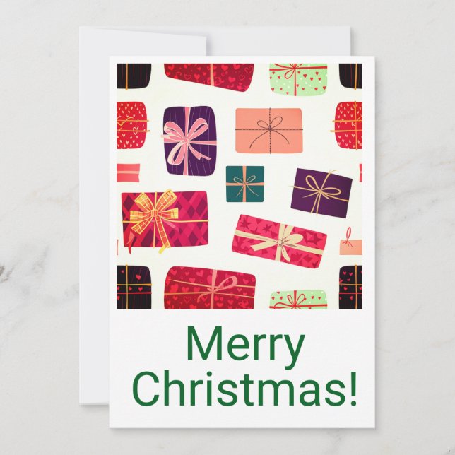 Pour Fêtes Annuelles Joyeuses cartes de Noël (Devant)