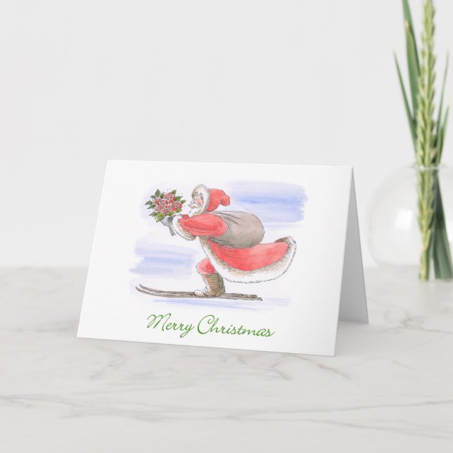 Pour Fêtes Annuelles Joyeuses cartes de Noël (Devant)