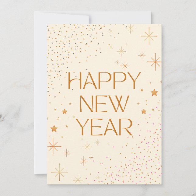 Pour Fêtes Annuelles Joyeuses cartes de nouvelle année (Devant)