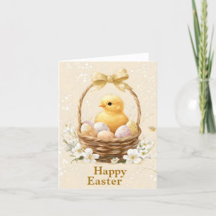 Pour Fêtes Annuelles Joyeuses cartes de poussins de Pâques