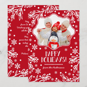 Pour Fêtes Annuelles Joyeuses fêtes. Cartes photos plats de Noël person