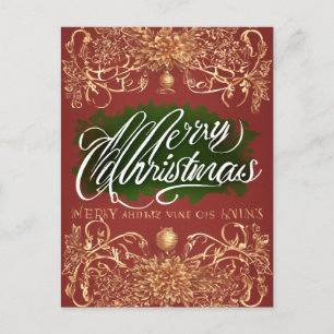 Pour Fêtes Annuelles joyeux cartes d'invitation noël