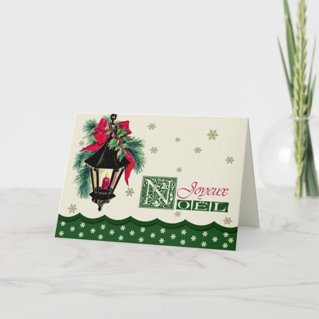 Pour Fêtes Annuelles Joyeux Noël. Cartes de Noël en français (Devant)