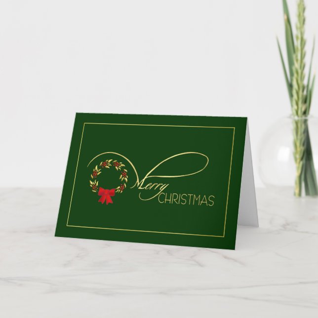 Pour Fêtes Annuelles Joyeux Noël - Élégantes cartes de Noël (Devant)